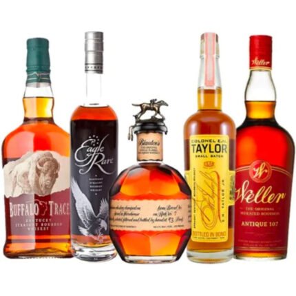 Blanton's, E.H. Taylor, Eagle Rare, Buffalo Trace, & Weller 107 Value Bundle 750 mL