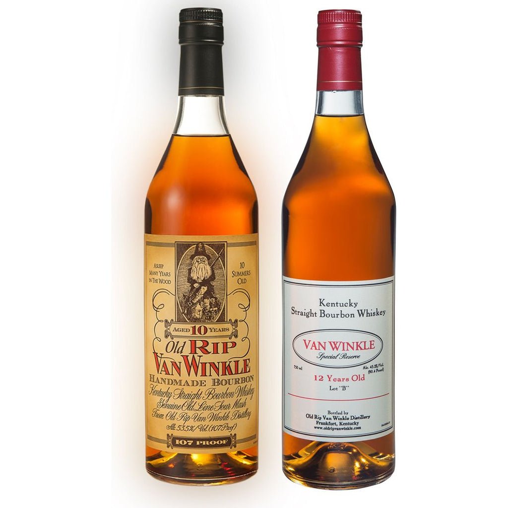 Old RIP Van Winkle 10 Year & Pappy Van Winkle 12 Year Lot B Value Bundle 750 mL Old RIP Van Winkle 10 Year & Pappy Van Winkle 12 Year Lot B Value Bundle 750 mL