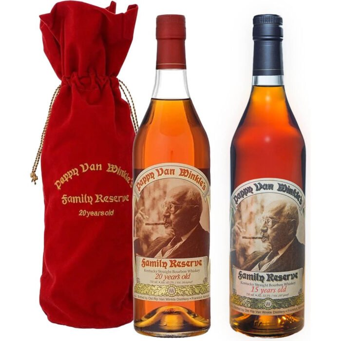 Pappy Van Winkle 15 & 20 Year Whiskey Value Bundle 750 mL