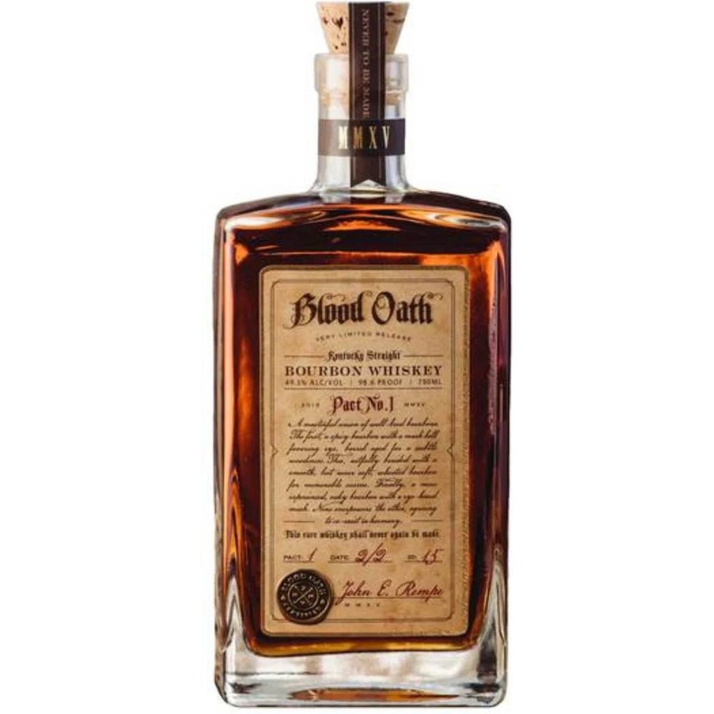 Blood Oath Pact No. 1 Bourbon Whiskey 750 mL Blood Oath Pact No. 1 Bourbon Whiskey 750 mL