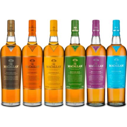 The Macallan Edition Series Full Collection No. 1-6 Scotch Whisky 750 mL