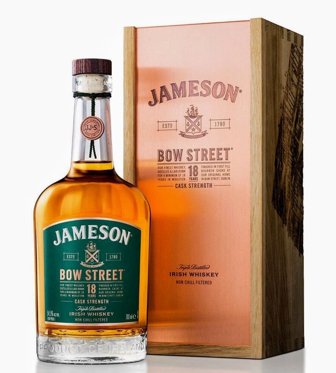 Jameson Bow Street 18 Years Old Cask Strength Irish Whiskey Jameson Bow Street 18 Years Old Cask Strength Irish Whiskey