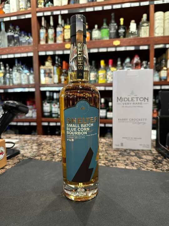 Shelter Small Batch Blue Corn Bourbon Whiskey 750ml Shelter Small Batch Blue Corn Bourbon Whiskey 750ml